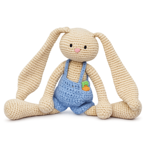 Patricio - conejo de peluche tejido a mano