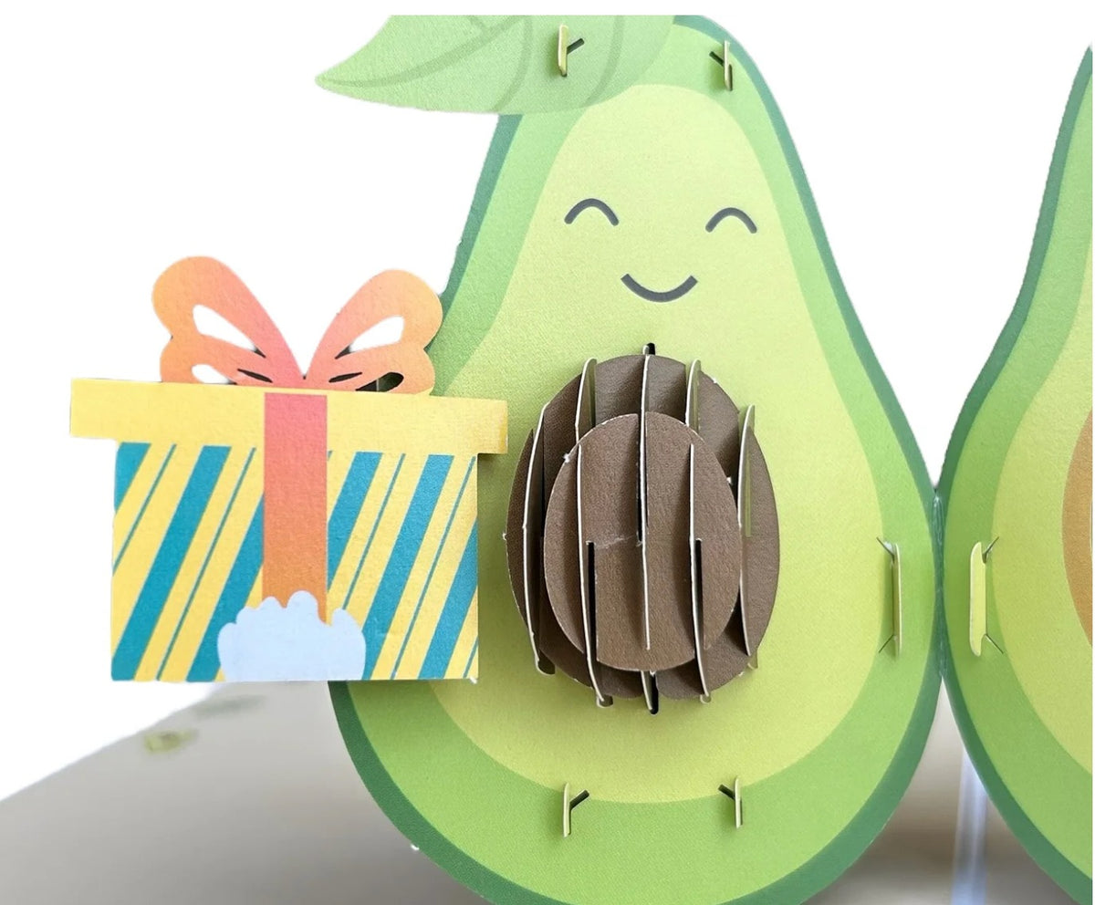 Aguacate Como Hacer Un Pop It Tarjeta De Pareja De Aguacates Pop