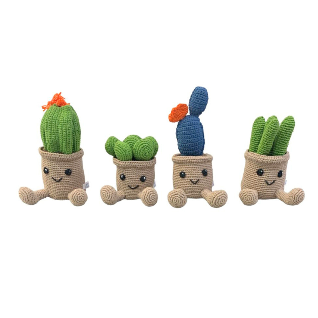 Cactus azul-cactus de peluche