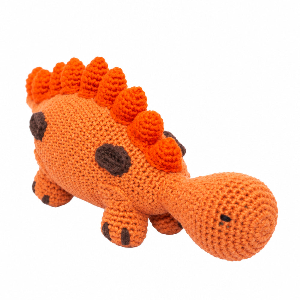 Adrino - dinosaurio de peluche tejido a mano