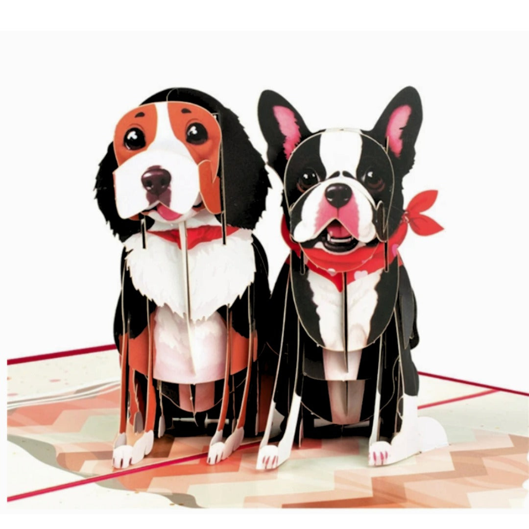 Tarjeta Pop Up 3D - Amor por las mascotas