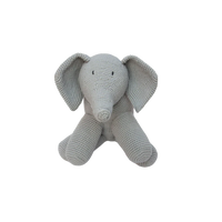 Buba-elefante de peluche tejido a mano