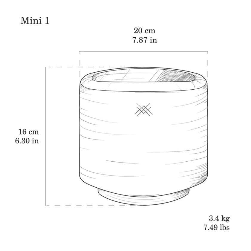 Maceta de Barro-modelo Campeche Meraki