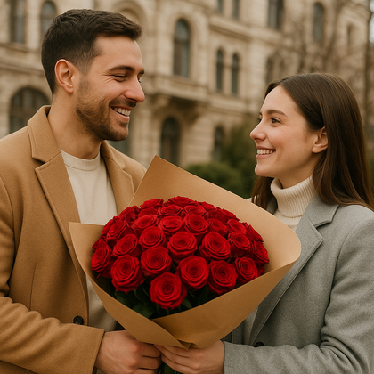 Ramo de 100 rosas rojas