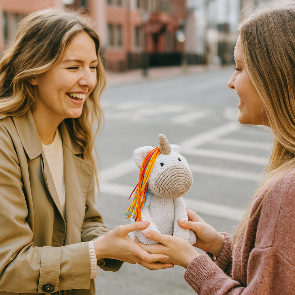 Rainbow -Unicornio de peluche de colores