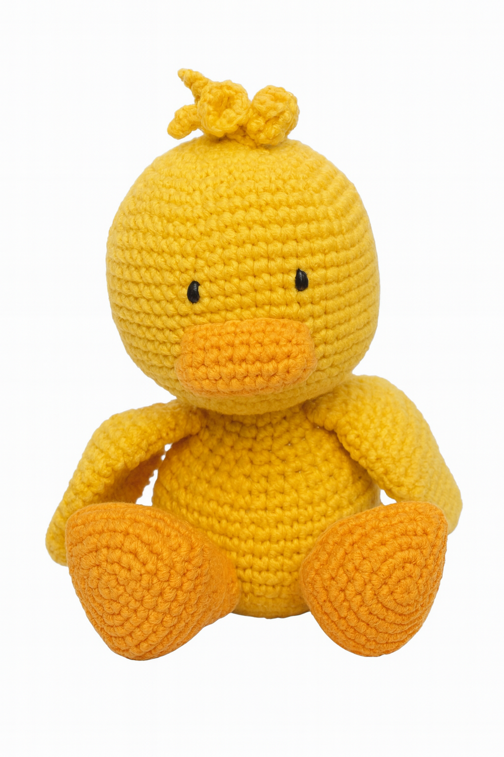 Oli - pato de peluche tejido a mano