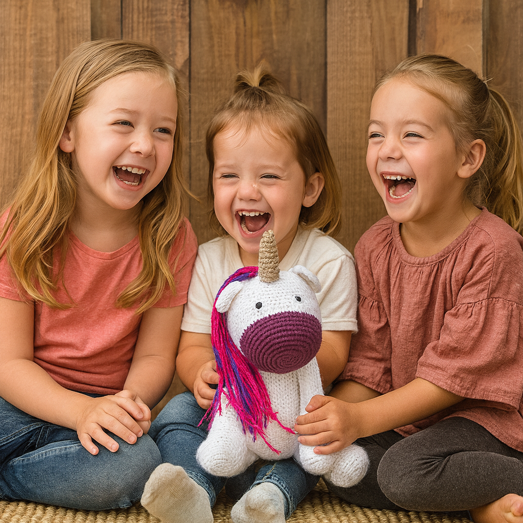 Unicorn -Unicornio de peluche rosa
