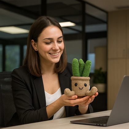 Suculentas-cactus de peluche