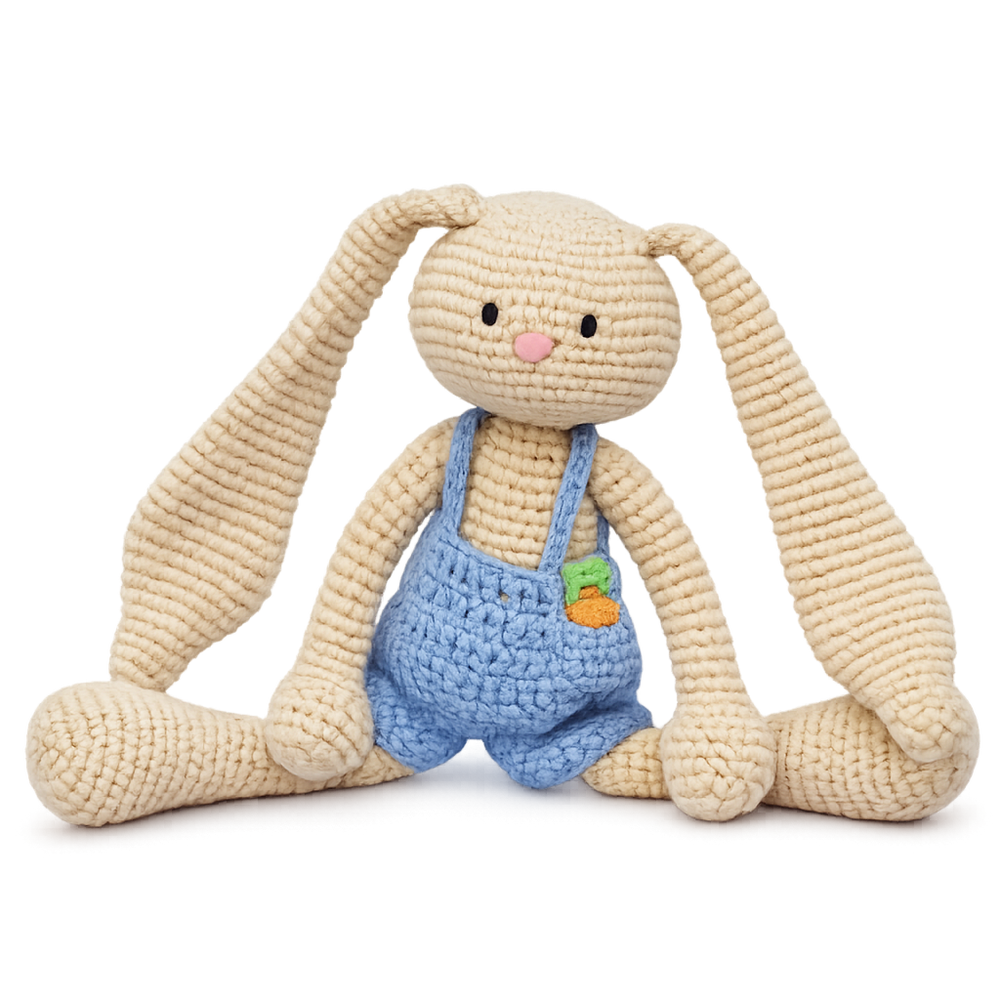 Patricio - conejo de peluche tejido a mano