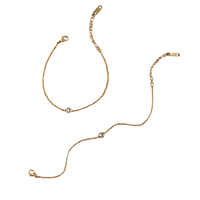 Destellos-set de pulseras de  acero inoxidable