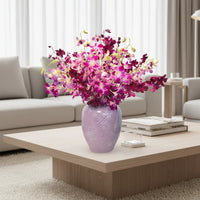 Etiqueta Menta-florero de cerámica menta con orquídea dendrobium