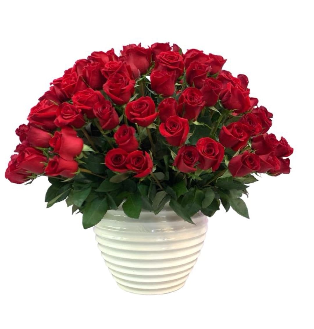 Etiqueta Cozumel-Base esmaltada con 125 rosas rojas