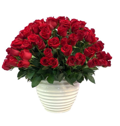 Etiqueta Cozumel-Base esmaltada con 125 rosas rojas