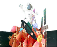 Tarjeta de Explorador Espacial Pop-Up