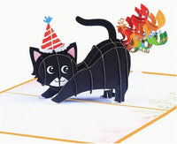 Tarjeta de Gatito de Felicitación Pop-Up