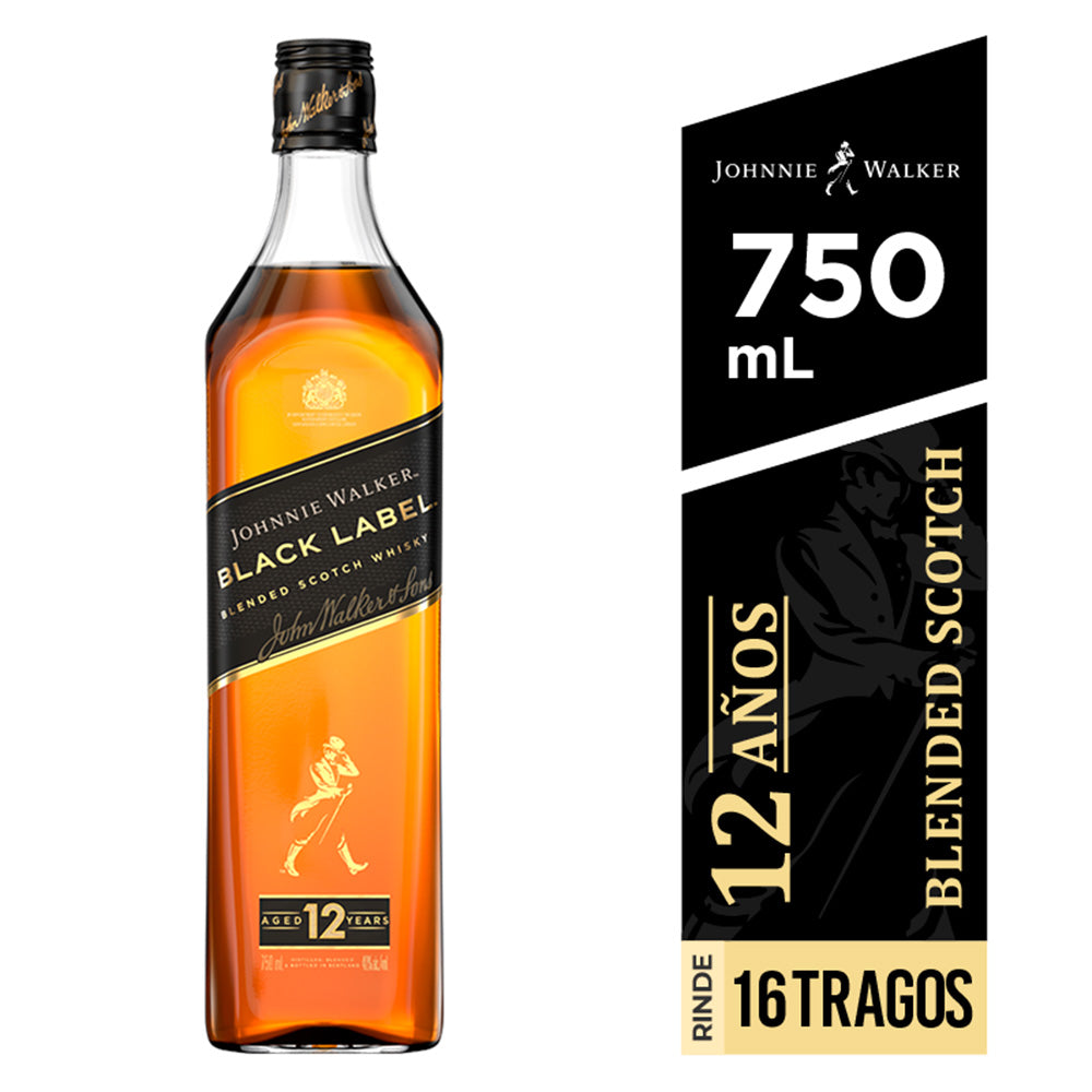 Whisky Johnnie Walker Black 12 años