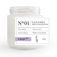 Lavanda-Vela artesanal aromática.