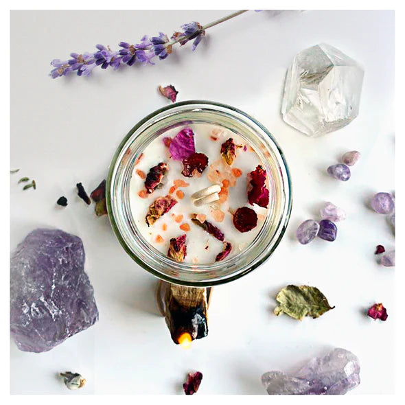 Lavanda-Vela artesanal aromática.
