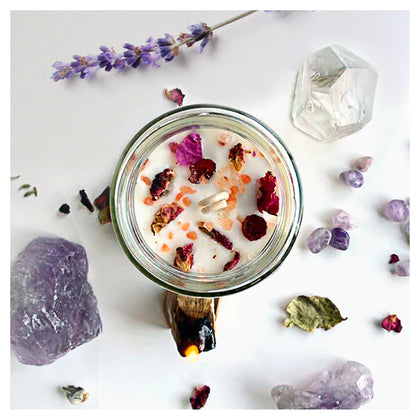 Lavanda-Vela artesanal aromática.