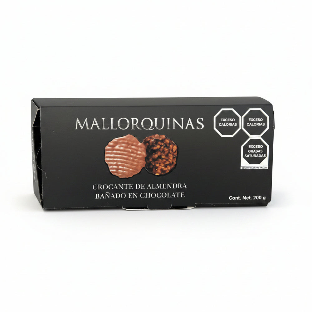 Mallorquina almendra - galleta bañada en chocolate 200g