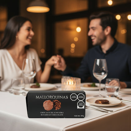 Mallorquina almendra- galleta bañada en chocolate 200g