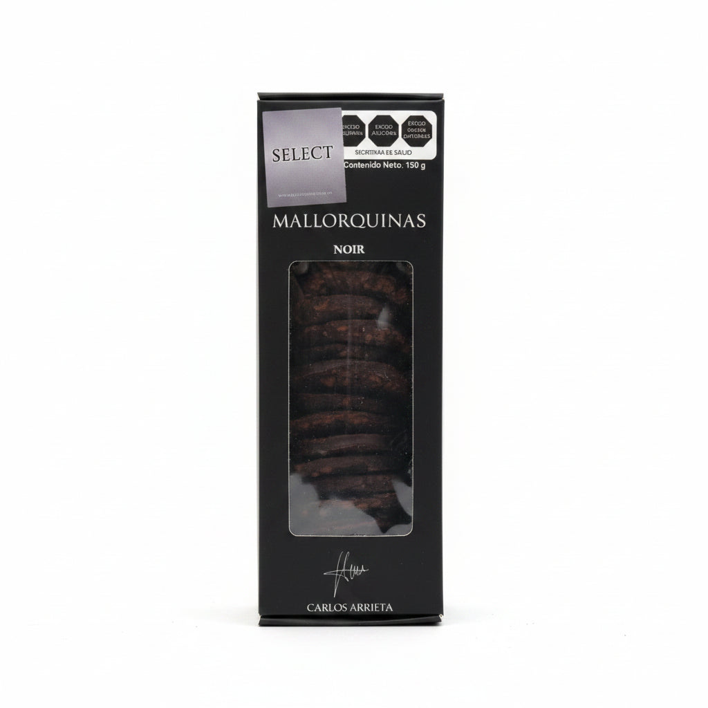 Mallorquina select noir- galleta bañada en chocolate 150g