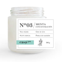 Menta-Vela artesanal aromática.