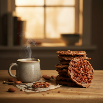 Mallorquina almendra- galleta bañada en chocolate 200g