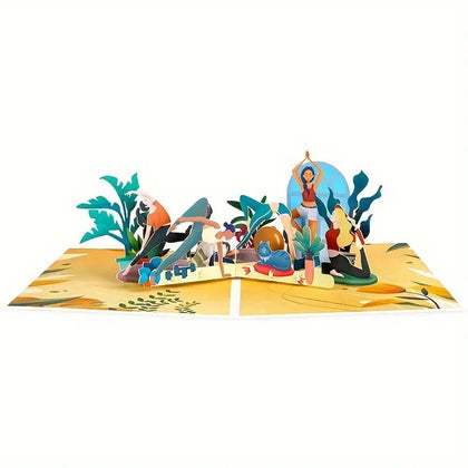 Tarjeta Pop Up 3D Mamá Yogui