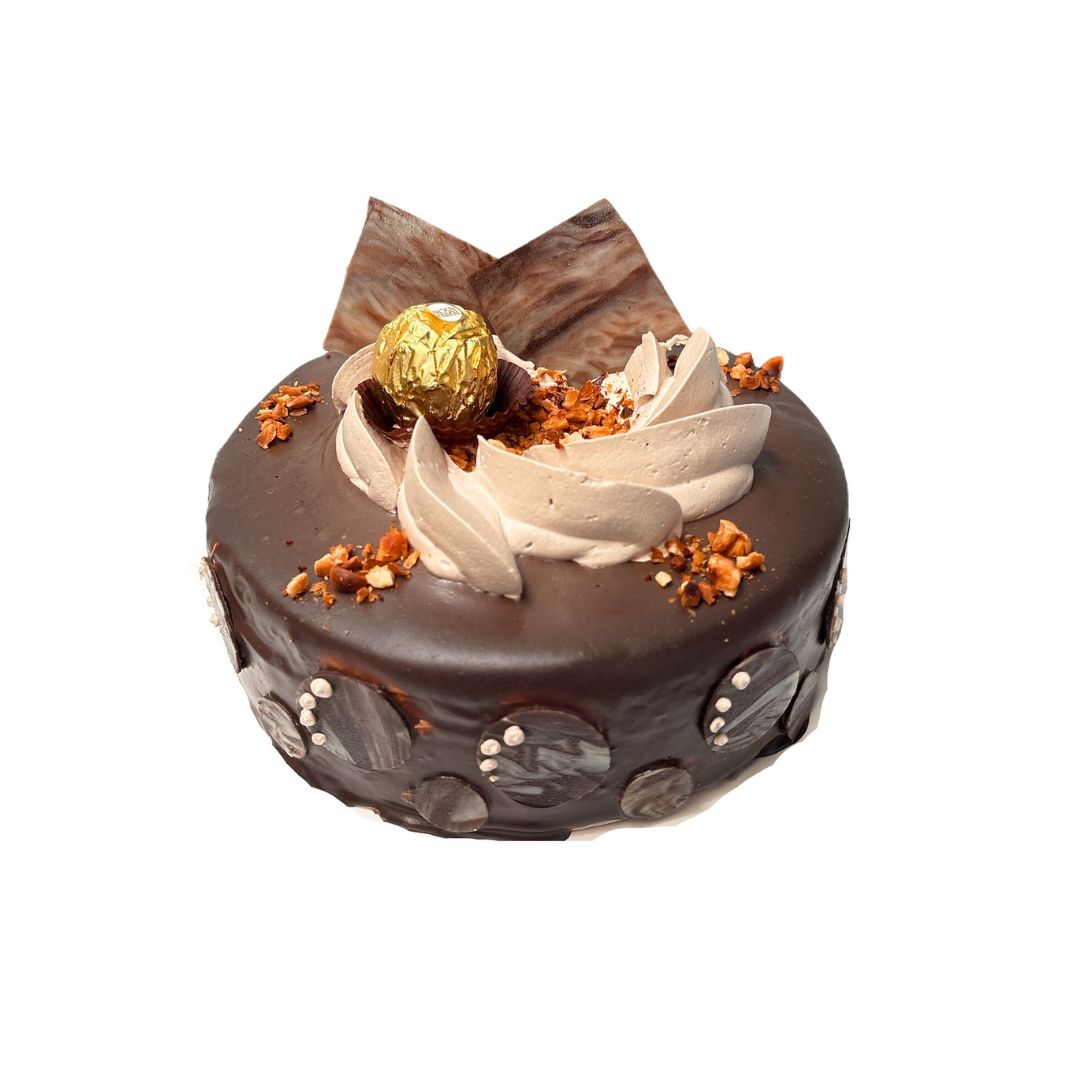 Pastel grande de nutella-chocolate
