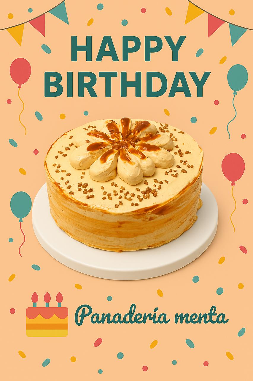 Pastel grande de dulce de leche