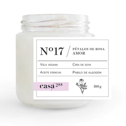 Amor-Vela artesanal aromática.