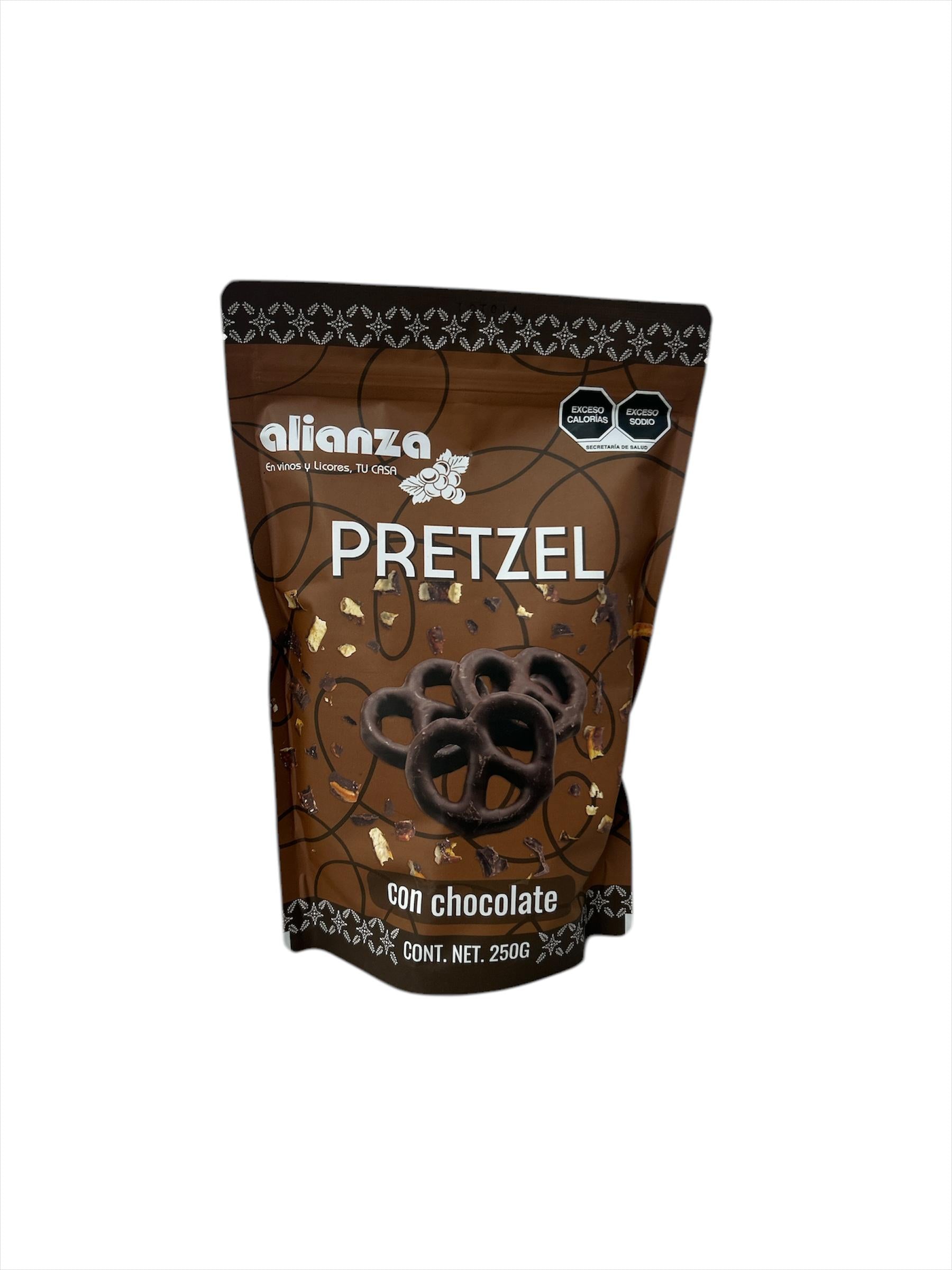 Pretzel con Chocolate Amargo