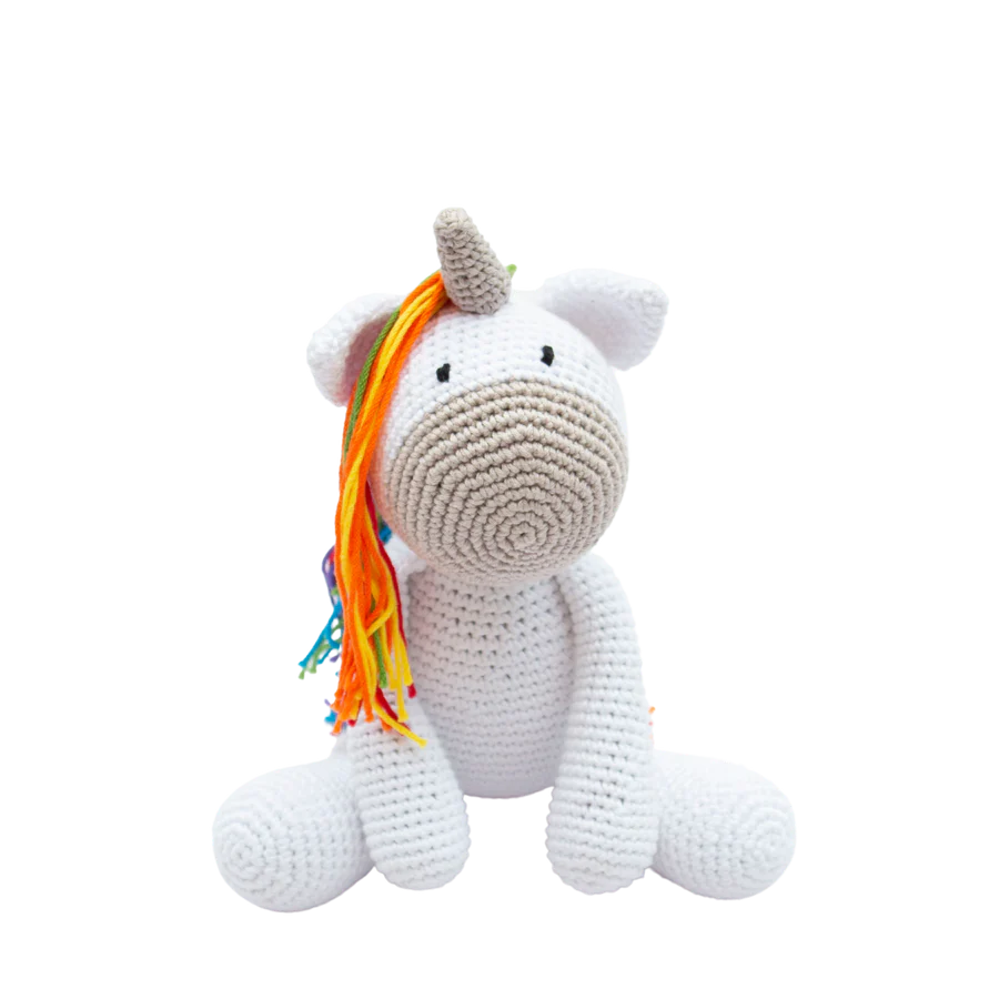 Rainbow -Unicornio de peluche de colores