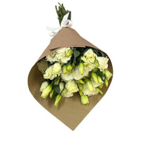Ramo de lisianthus blanco
