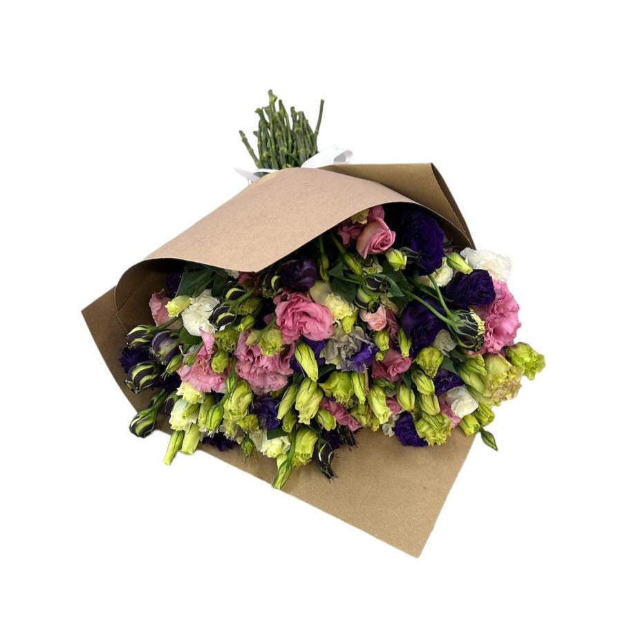 Ramo de lisianthus de colores