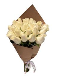 Ramo de 24 rosas blancas