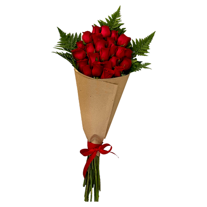 Ramo de 24 rosas rojas
