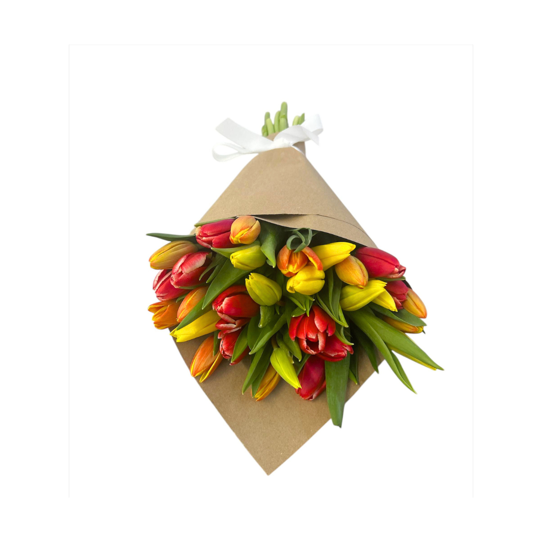 Ramo de 30 tulipanes mixtos