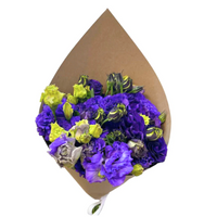 Ramo de lisianthus morado