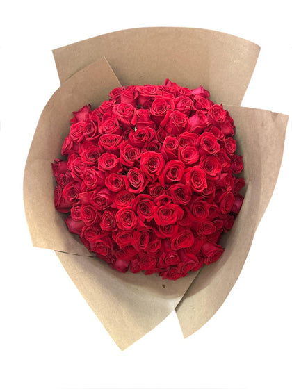Ramo de 100 rosas rojas
