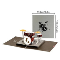 Tarjeta Pop Up 3D-De Batería