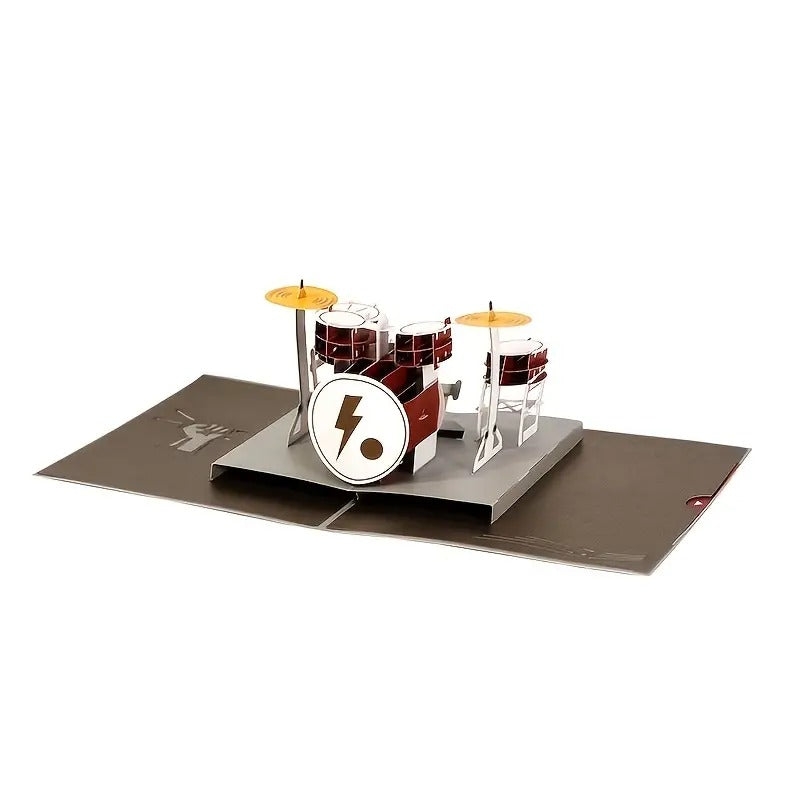 Tarjeta Pop Up 3D-De Batería