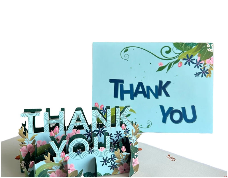 Tarjeta Thank You Pop Up- tarjeta de Agradecimiento