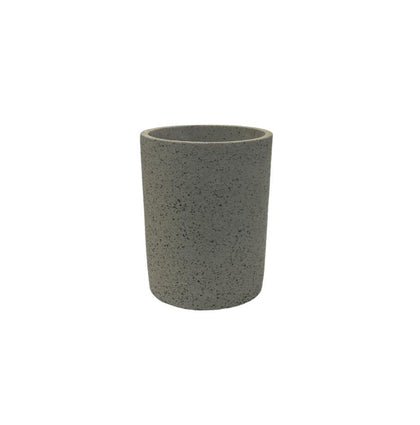 Cilindro granito-maceta en forma cilindro efecto granito