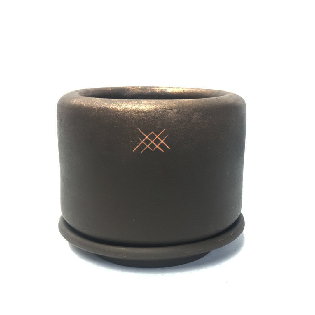 Maceta de Barro-modelo Campeche Meraki