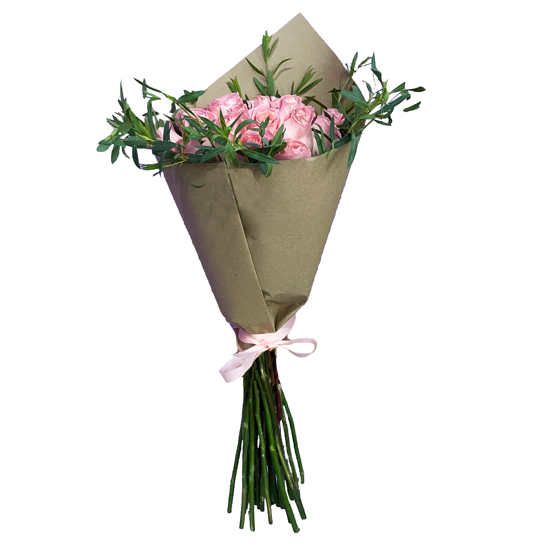 Ramo de 24 rosas rosas