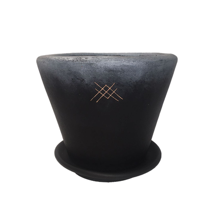 Maceta de Barro-modelo Sonora Meraki charcoal